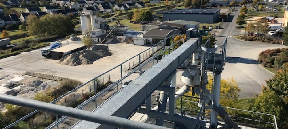 Usine d'aliment JM GODET Usine JM GODET vue du ciel
